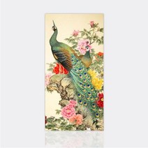 보석십자수 수재샵 목단과공작 40x80