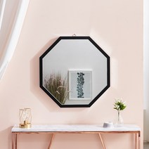 에이스홈 코코 정팔각 벽거울, 블랙 / MA008_BLK, 600