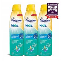 Coppertone 쿠퍼톤 키즈 선 스프레이 SPF50 156g 3개 KIDS Sunscreen Continuous Spray