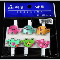 2000 모양 나무집게 코끼리 1봉