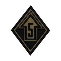 [군지] 실리콘 5기갑 마크 벨크로 패치 찍찍이 군용 군인약장 패치 와펜 부대마크