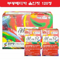 부광메디카 올인핏 은행잎 추출물 홍국 영양제 혈행건강 비타민B6 아연 60정 120정