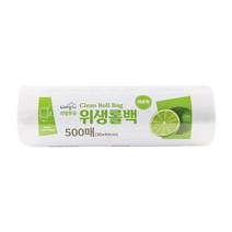 리빙포유 크린 비닐 백 롤 팩 봉투 위생롤백 중형 30 x 40cm 500매, 1개