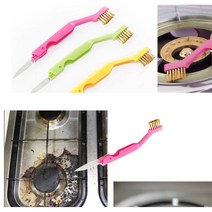 2개 가스렌지 화구 청소 찌든때 제거 황동솔 음식점 기름때 쇠솔 식당 철솔