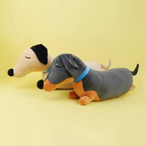 토이웍스 KC정품 닥스훈트 강아지 모찌인형 85cm 2종 동물쿠션 큰인형 모찌인형 인형소품 애착인형 강아지인형 대형인형 닥스훈트인형 어린이날선물, 샌드브라운
