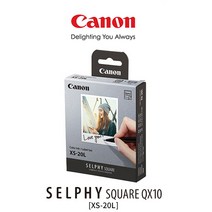 캐논 SELPHY SQUARE QX10 전용카트리지 XS-20L 휴대용, 1팩 20매