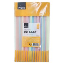 생활미소 알뜰 스트로우, 1개, 100개입