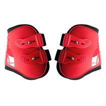 장애물 점프 말 부츠 조절 가능한 타이트 탄성 밴드 레깅스 전문 경쟁 PU 힘줄 신제품, 19 1 Pair Hindfoot M