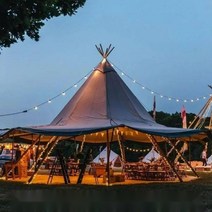 티피텐트 캠핑텐트 인디언 낚시 캠핑인디언 동계 피라미드 와일드 홈스테이 캐노피, 직경 8.2m(펼쳤을 때 10.5m) 액세서리