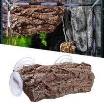 거북이키우기 거북이 Basking 플랫폼 등반 수족관 테라스 파충류 휴식 도크 사다리 3 흡입 컵 램프 장식, 01 Wood