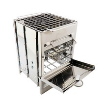 차박 캠핑 낚시 BBQ 휴대용 불멍 화로대 화로 우드스토브 접이식 그릴 가방