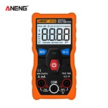 전기 계측기 테스터기 멀티미터 ANENG V01A 4000 True-RMS 자동 디지털 멀티 미터 테스터 계산 고정밀 AC, 01 주황색