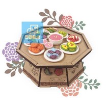 다과상 - 전통 [초등고/중고등] 차리기 1인세트 클레이로, 상세페이지 참조