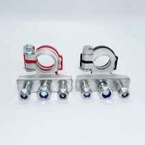 12V 배터리 자동차 탑 포스트 터미널 와이어 케이블 클램프 커넥터 6 가지 스타일 24V 1 쌍, Style 1