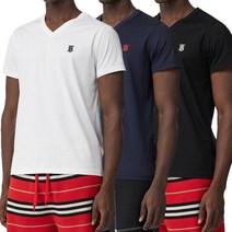 Burberry [명품]버버리 BT 로고 브이넥 반팔 티셔츠 3컬러 801725680172558017258