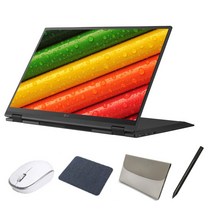 LG전자 2021 그램360 14 + 마우스패드 + 전용 파우치, 옵시디안 블랙, 코어i5 11세대, 256GB, 16GB, WIN10 Home, 14T90P-GA56K