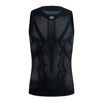 킥보드키박스 전동 볼트게이지 사이클링 조끼 높은 탄성 사이클링 베이스 레이어 저지 도로, 검은색, xxl