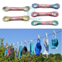 부식방지 PVC 와이어 코팅 빨래줄 튼튼한 캠핑 빨래 로프, 1팩, 투명색