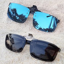 썬가드 썬가드광학 클립형 선글라스 안경착용자용 수퍼편광, 그린(대)