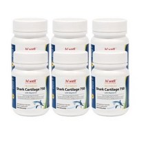 하이웰 샤크 카트리지 (상어연골) 750 with 비타민D 100베지캡슐 6set 뉴질랜드 프리미엄