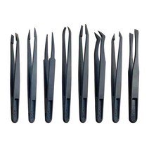 보석 공예를위한 탄소 섬유 안티 정전기 핀처 산업 정밀 계측기 클립 DIY 미용 전자 장치 수리