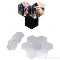 붙이는 육각 욕실 아크릴 아크릴지 인테리어 거울 12P