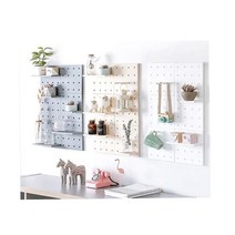 후추그라인더 어린이집 부착식벽선반 클렌징폼거치 플라스틱타공판 벽걸이수납 타공판 안내데스크 주방수납, 베이지