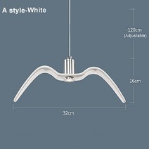 모던한 LED 펜던트 조명 실내 샹들리에 조류 램프 거실 바 기구 천장 행잉 라이트, 01 A style-White_01 차가운 흰색