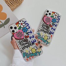 아이폰SE2/8+/XS/XR/11/12 파이널 디자인 캐릭터 무선충전 가능 투명젤리케이스