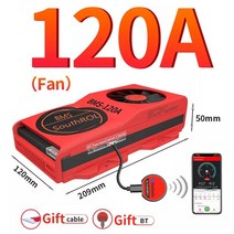스마트 BMS 4s Lifepo4 블루투스 Lipo 4S ~ 24S 80A 250A USB UART 솔라 시스템 스토리지 배터리 Balanceador de Bateria, LiFePo4 16S 48V BT, 120A-FAN