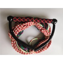 웨이크보드 수상보드 수상 스키 가죽 끈 15 인치 니보드 로프 보트 타기용 3 섹션 워터스키 스포츠 플로팅 핸들, [09] 라이트 옐로우