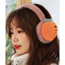 귀여움 뿜뿜 과일 귀마개 페이크퍼 귀도리 사이즈 조절가능 파인애플 수박 당근 선인장