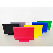 7color 셋트 양면 스탠드 미니 자석액자 애니 아이돌 덕질 굿즈 판촉 탁상용 전시 보관 소형 케이스 포토카드 포카, 다용도 스탠드 액자, 그레이