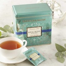 Fortnum ＆ Mason 포트넘앤메이슨 영국 로얄 블렌드 데코러티브 캐디 홍차 티백 50개입 100g