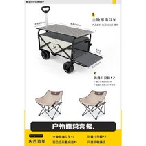 Xinjiangyu 접이식 야채 쇼핑 캠프 트레일러 야외 캠핑 스톨 배달 작은 카트 피크닉 당기는 캠핑카, 38 전지형  드래그 버킷 모델  off-white+녹