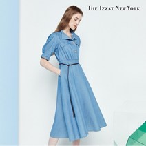 더아이잗뉴욕 더아이잗 버튼 디테일 스티치 데님 원피스 IM7M0OP90