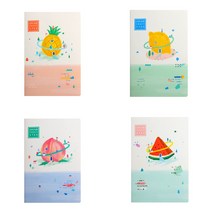 후르츠 스타 디자인 노트 공책 1P 랜덤발송 고급노트/고급공책/줄노트/필기노트