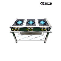 오즈테크 업소용 가스렌지 1200 3구 간택기 친환경 세라믹 버너 LPG LNG 화구 인터넷 전용 모델, 일반A타입