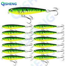 [QISHENG] 둥근 머리 플로팅미노우 펜슬베이트 (8g-80mm) 하드베이트 배스 13개입/세트, LHW-7#(8g)