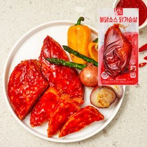 육식토끼 소스 통 닭가슴살 한가지맛 10개입, 불닭소스, 10팩, 100g