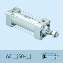 신영제어기 공압실린더 AC50 Rc3/8 (복동편로드 에어쿠션타입 중형실린더), 25