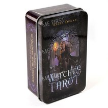 틴케이스 Witches Tarot 10.3x6cm 위치스 타로카드 (엣지 오렌지브론징 핑크브론징 2버전), 핑크브론징 엣지