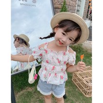 꽃나라 펀칭 오프숄더 상하세트 아동복 아동상하복 여아상하세트 여아옷 여아의류 여자아동복 여자아이옷 여아여름옷 키즈상하복 키즈의류 유아동복