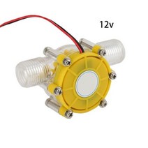 DC 5V12V80V 10W 수류 펌프 미니 터빈 흐름 변환 수력 발전기, 12v