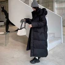 벨트패딩 여성 롱패딩 패딩점퍼 오리털 덕다운 경량