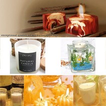 허브인 소이캔들 만들기 젤 캔들재료 DIY, 코르크캡 원형150