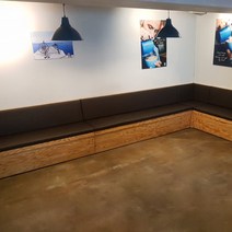 화성 붙박이쇼파 제작 벽의자 파는곳 완제품소파 추천, 밝은 프레임, DS 103(베이지)