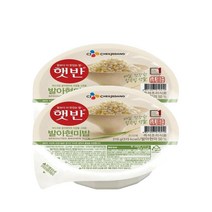 [한끼]햇반 발아현미밥210gX2 간편식 아침대용 캠핑 자취생 필수품 간단식사 CJ 1개2개3개4개5개6개7개8개9개10개11개12개13개14개15개16개17개18개19개20개 1, 25세트