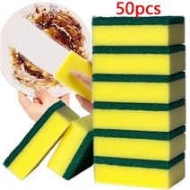 친환경수세미 스폰지 수세미 패드 50 개, 없음, 1.5pcs