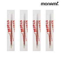 모나미 153 영심 리필 0.7mm 12입, 레드, 12세트